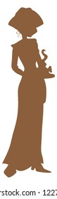 Waitress Silhouette