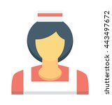 Waitress Vector Icon