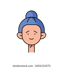 Waitress Vector icon stock illustration