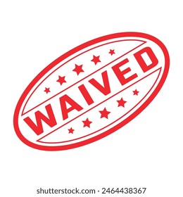 Waived Rubber stamp Design vector 