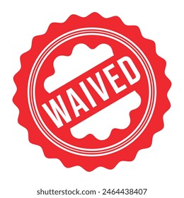 Waived Rubber stamp Design vector 