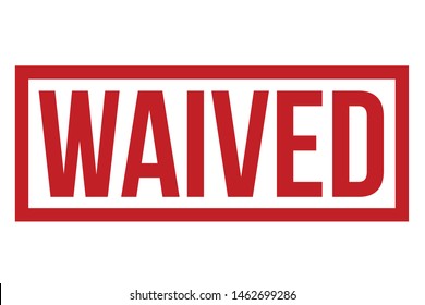 Waived Rubber Stamp. Waived Stamp Seal – Vector