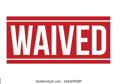 Waived Rubber Stamp. Waived Stamp Seal – Vector