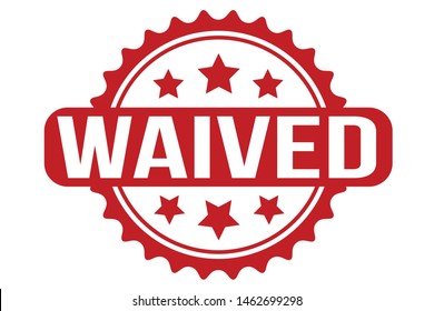 Waived Rubber Stamp. Waived Stamp Seal – Vector