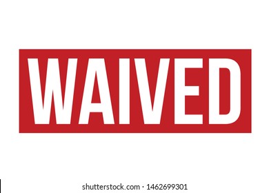 Waived Rubber Stamp. Waived Stamp Seal – Vector