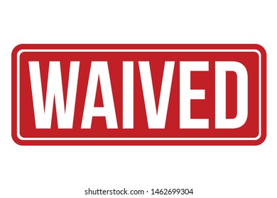 Waived Rubber Stamp. Waived Stamp Seal – Vector