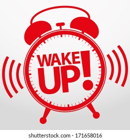 Wake Up Alarm Clock Icon, Vector Illustration 