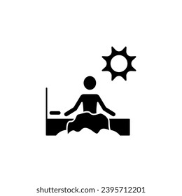 icono de la línea de concepto. Ilustración de elemento simple. despertar el diseño de símbolos de contorno de concepto.