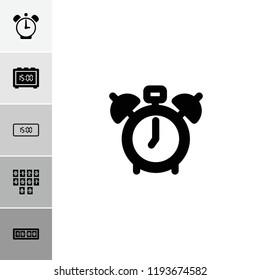 Wake icon. collection of 6 wake filled and outline icons such as clock alarm. editable wake icons for web and mobile.