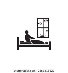 wake up icon symbol sign vector