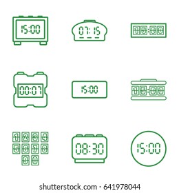 Wake icons set. set of 9 wake outline icons such as