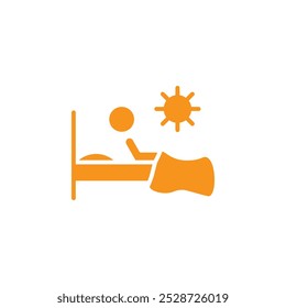 Wake up in the morning icon Outline vector for web ui