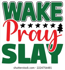 wake pray slay vector file