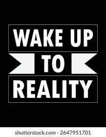 Despertar para a realidade negrito Tipografia Motivacional Design