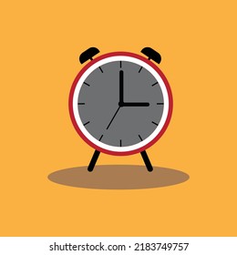Wake up retro alarm clock, Alarm clock icon vector design.