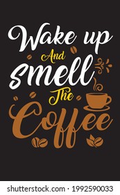 Despierta para oler el vector del café