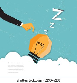 Wake up thinking businessman.
