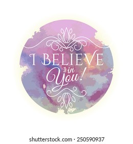 Wake up. Spring is coming lettering on unfocused floral background. Vector illustration