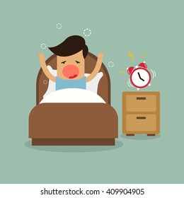 Wake Up. Vector Illustration