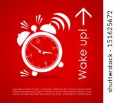 Wake up vector poster