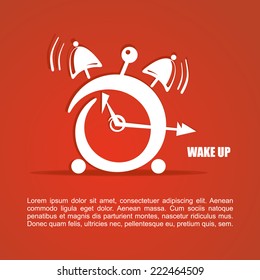 Wake up vector poster