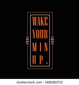 wake up your mind simple vintage