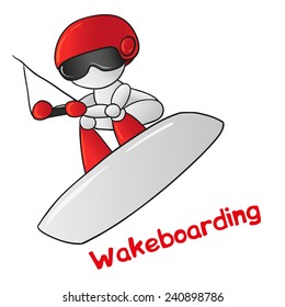 Wakeboarder robot 