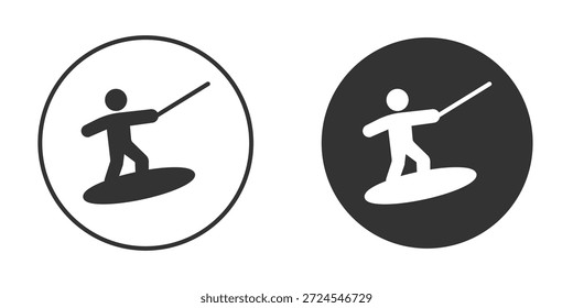 Diseños de Vector de Clipart de iconos de wakeboard para proyectos gráficos