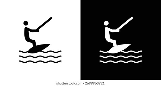 Elemento de design de conceito de ícone de Wakeboarding. ícones de pictograma.
