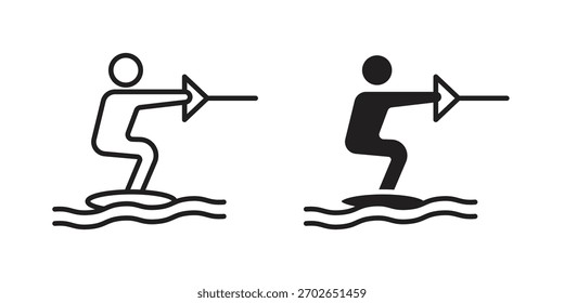 Icono de wakeboard para Diseño web, App móviles