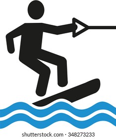 Wakeboarding pictogram