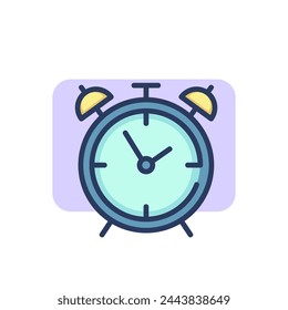 Wake-up clock thin line icon. Alarm, morning, getting up outline sign. Time and measurement concept. Vector illustration symbol element for web design and apps