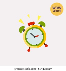 Wake-up Time Vector Icon