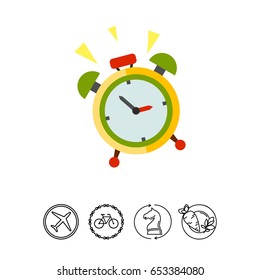 Wake-up Time Vector Icon
