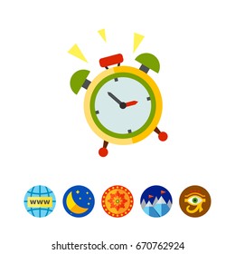 Wake-up Time Vector Icon