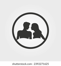 Waking up together icon - Simple Vector Illustration