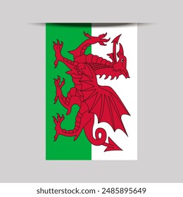 Wales Banner Flag Vector Illustration