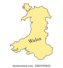 Wales country map icon vector illustration symbol design