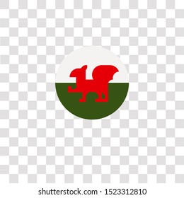 wales icon sign and symbol. wales color icon for website design and mobile app development. Simple Element from countrys flags collection for mobile concept and web apps icon.