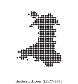 Wales map icon element design