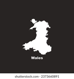 wales map icon,vector illustration symbol design