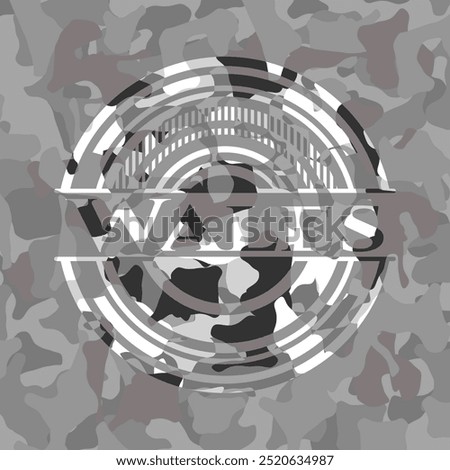 Wales on grey camo pattern 