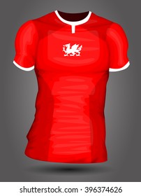 Wales soccer jersey