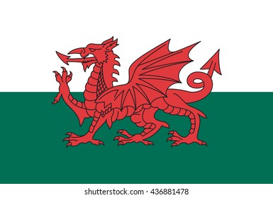 Wales Vector Flag