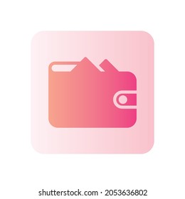 walet gradient icon isolated on white background

