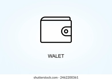 Walet Vector, Icon Or Logo Sign Symbol Illustration