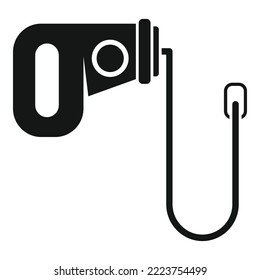 Walk dog leash icon simple vector. Collar pet. Lead puppy