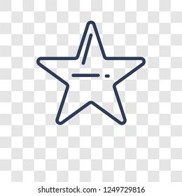 Walk of fame icon. Trendy Walk of fame logo concept on transparent background from United States of America collection