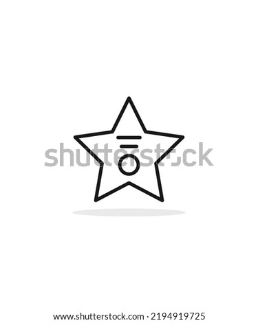 walk of fame icon vector illustration, eps 10