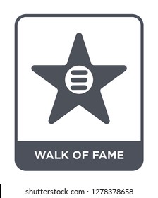 walk of fame icon vector on white background, walk of fame trendy filled icons from United states of america collection, walk of fame vector illustration